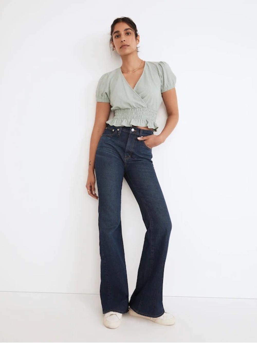 Madewell Dark Indigo Flare Jeans